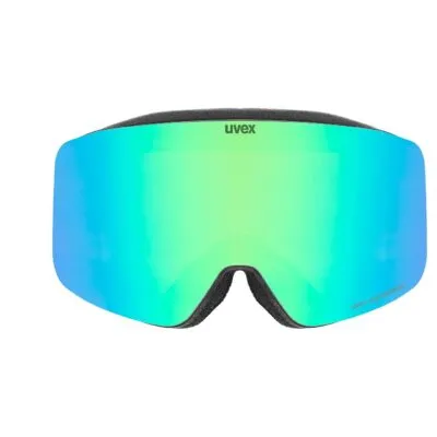 Ochelari schi Uvex Pwdr FM black matt dl/green-clear S2 - imagine 2