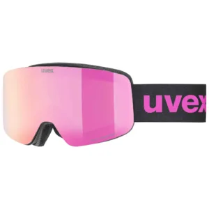 Ochelari schi Uvex Pwdr FM black matt dl/pink-clear S2