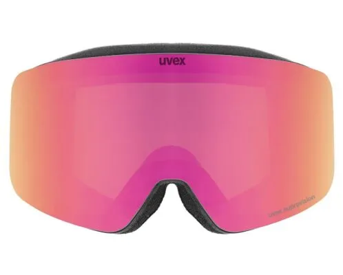 Ochelari schi Uvex Pwdr FM black matt dl/pink-clear S2 - imagine 2