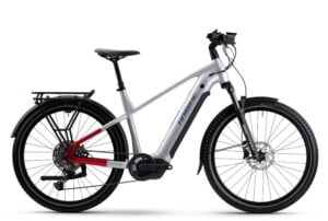 e-bike Haibike TREKKING 7 27.5 High Cues 11 800Wh 2025 soft grey/red/blue glossy XXL