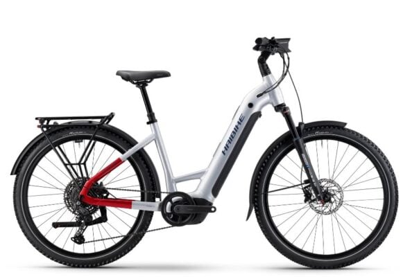 e-bike Haibike TREKKING 7 27.5 Low Cues 11 800Wh 2025 soft grey/red/blue glossy S