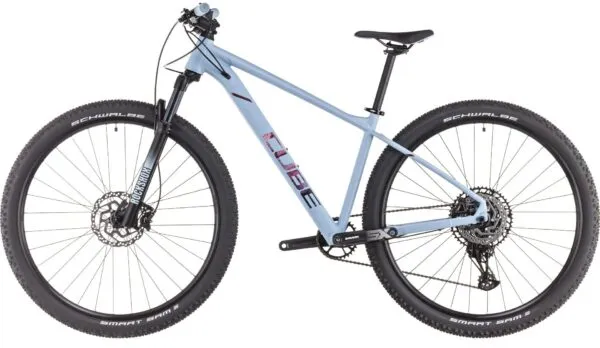 Bicicleta Cube Attention SLX pidgeonblue rubyred 17 29 M - imagine 2