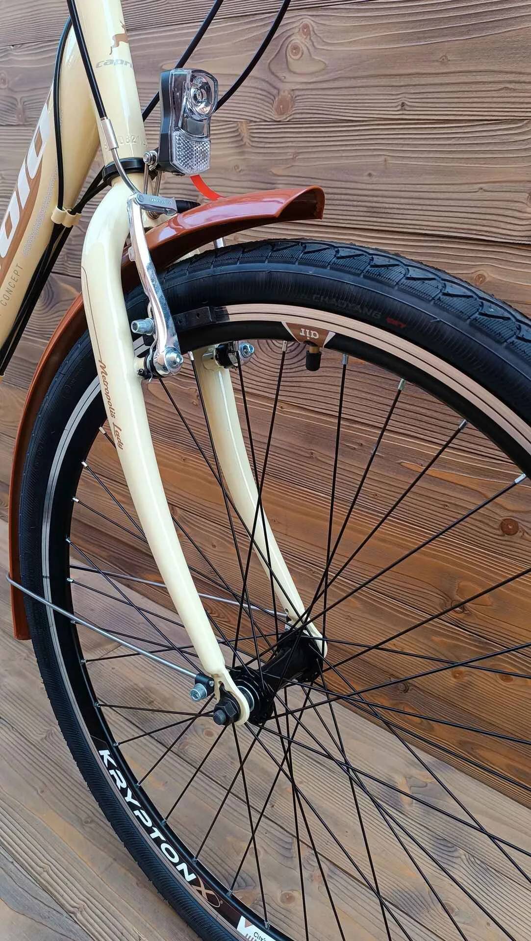 Bicicleta dama 26 Capriolo Metropolis bej 19 - imagine 4