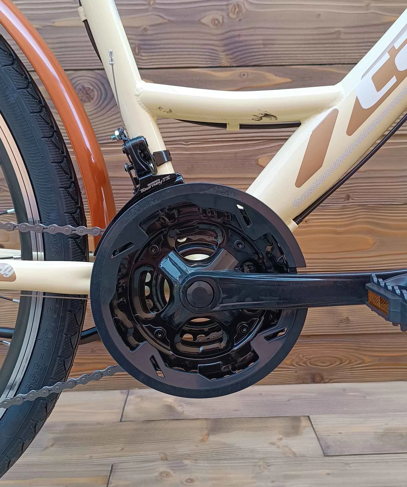 Bicicleta dama 26 Capriolo Metropolis bej 19 - imagine 5