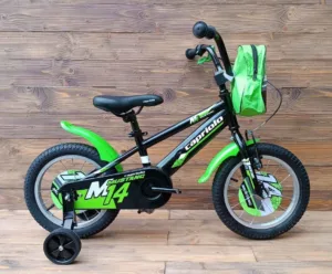 Bicicleta copii 14 Capriolo Mustang negru verde