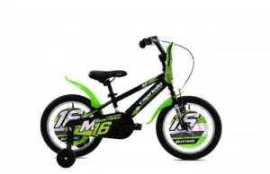 Bicicleta copii 16 Capriolo Mustang negru lime