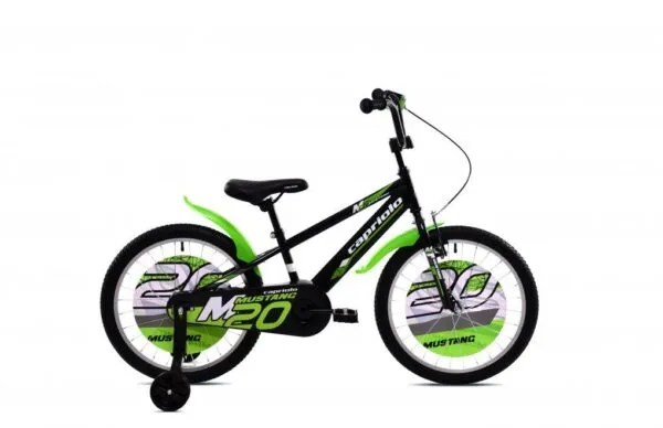 Bicicleta Capriolo Mustang black lime 20