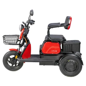 Triciclu electric model APM2 rosu 1000W omologat RAR fara permis 3 locuri
