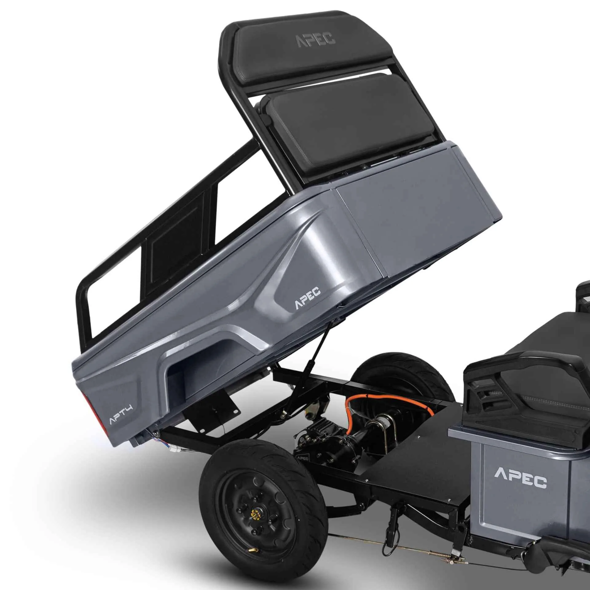 Triciclu electric model APT4 gri 1000W fara permis 1 loc - imagine 3