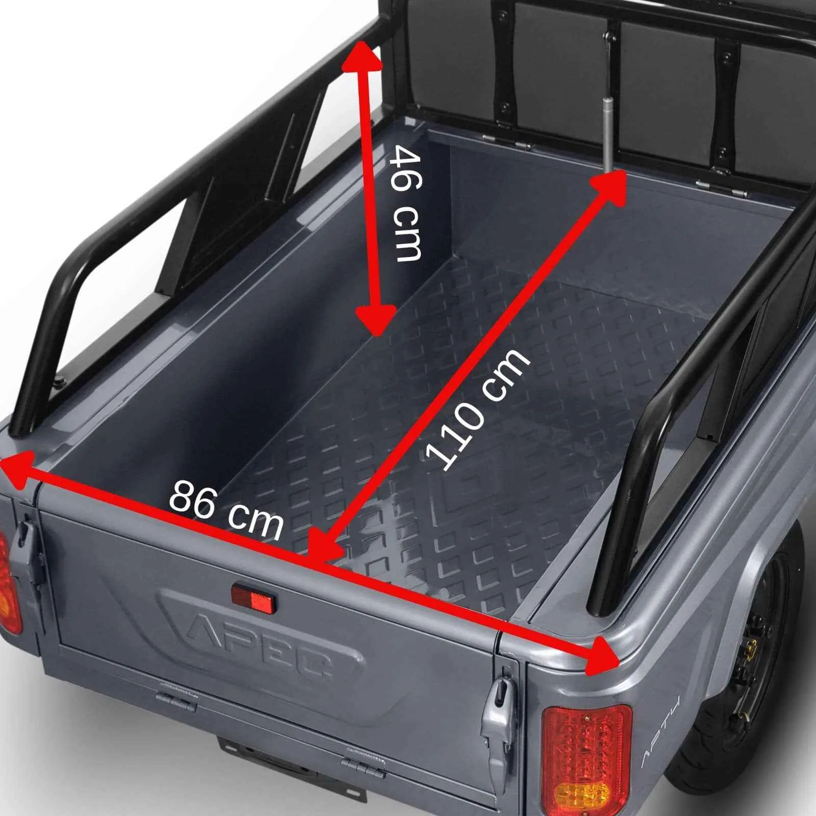 Triciclu electric model APT4 gri 1000W fara permis 1 loc - imagine 4