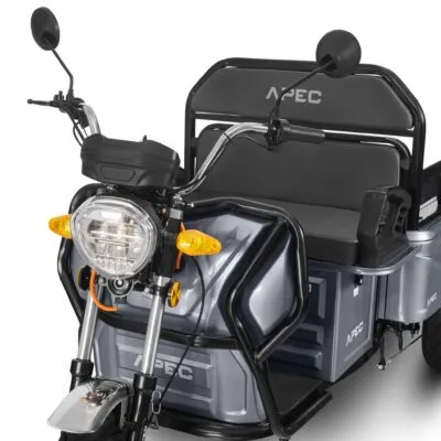 Triciclu electric model APT4 gri 1000W fara permis 1 loc - imagine 6