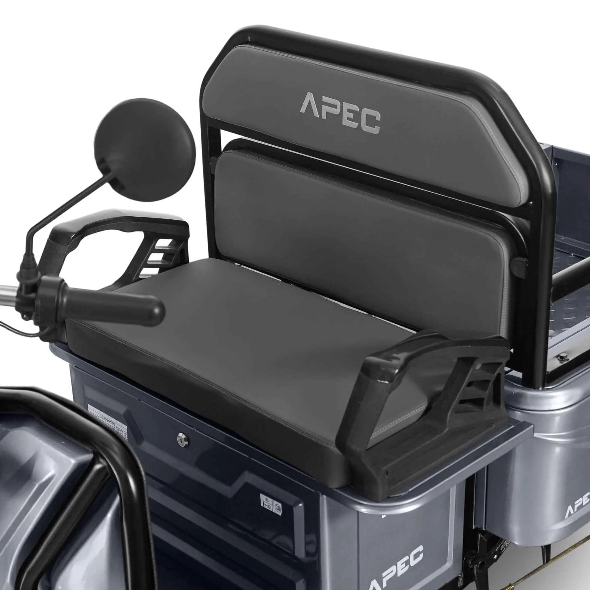 Triciclu electric model APT4 gri 1000W fara permis 1 loc - imagine 8