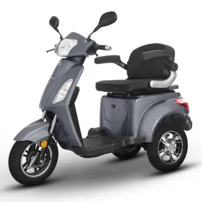 Triciclu electric model VM4 gri 1000W fara permis 1 loc