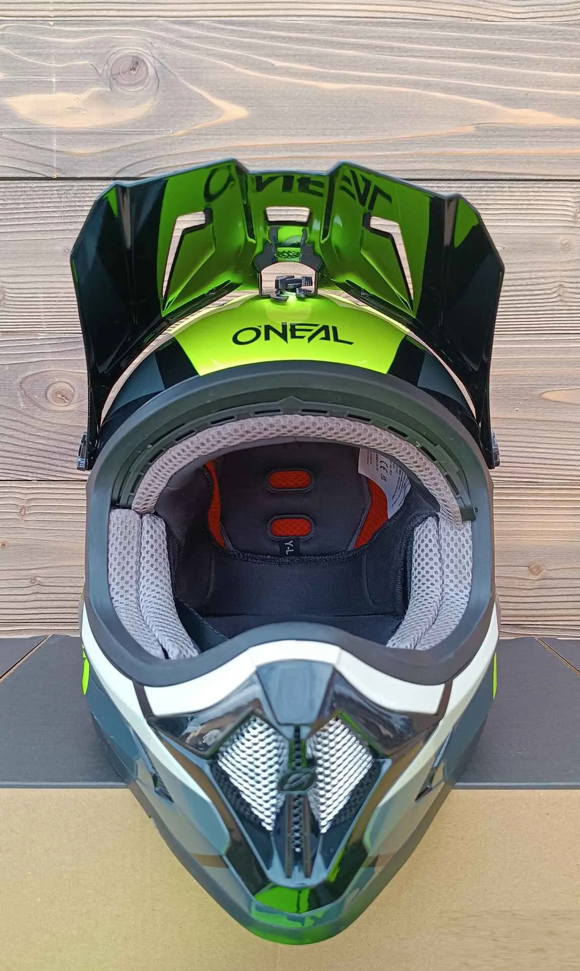 Casca second hand ONEAL Sonus Split neon YL model Jr - imagine 4