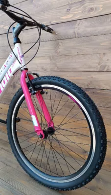 Bicicleta Capriolo MTB 24 DIAVOLO 400/6HT white pink 12 - imagine 3