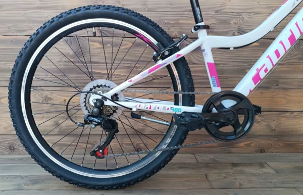 Bicicleta Capriolo MTB 24 DIAVOLO 400/6HT white pink 12 - imagine 5