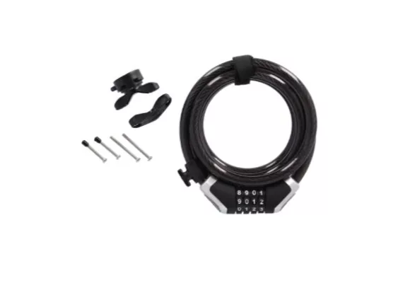 Lacat spiral cu cifru XLC Ronald Biggs 12mm/1850mm - imagine 3