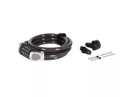 Lacat spiral cu cifru XLC Ronald Biggs 12mm/1850mm - imagine 4