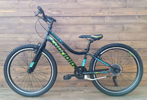 Bicicleta Capriolo MTB 24 DIAVOLO 400/6HT black green 12 - imagine 2