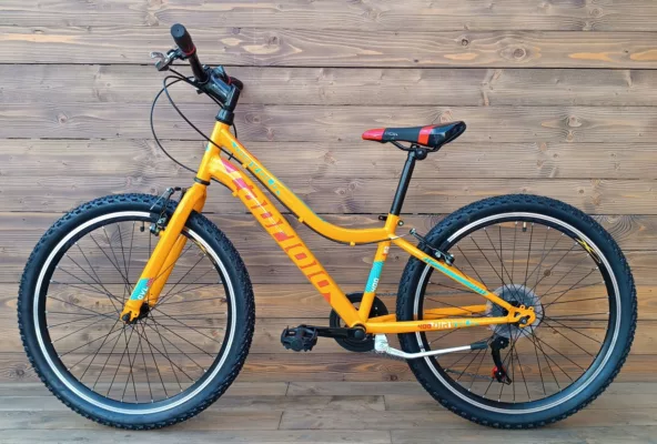 Bicicleta Capriolo MTB 24 DIAVOLO 400/6HT yellow red 12 - imagine 2