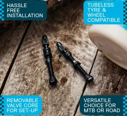 Valve set tubeless 20 x 55mm Presta Weldtite - imagine 3