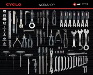 Unelte de atelier, inclusiv vinil Shadow Board Cyclo