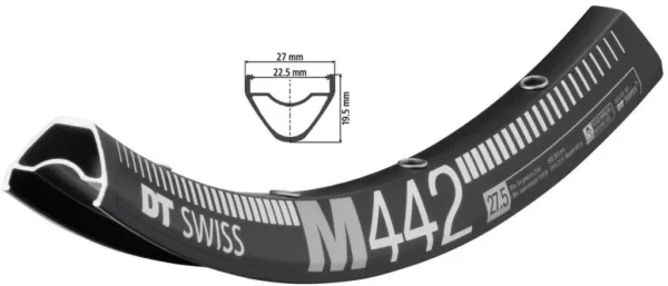 Janta DT Swiss M 442 27.5 black 32 holes 584-22.5 VL6.5mm RTM04465032S011291