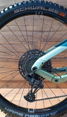 e-bike second hand Haibike Alltrail 9 glossy metal blue olive - imagine 7