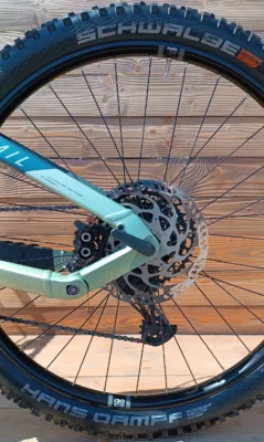 e-bike second hand Haibike Alltrail 9 glossy metal blue olive - imagine 8