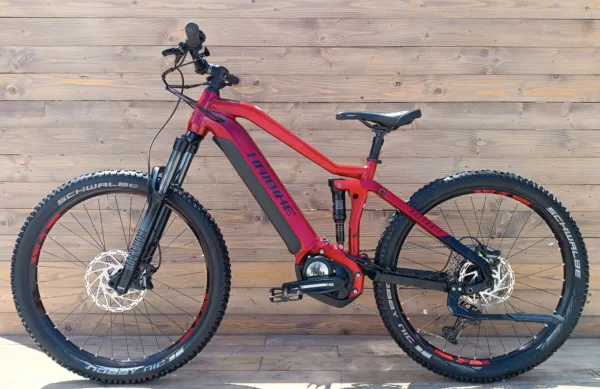 e-bike second hand Haibike Alltrail 5 S rosu - imagine 2