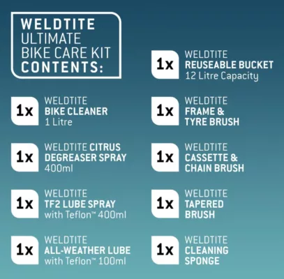 Kit complet pentru ingrijirea bicicletei Weldtite - imagine 6