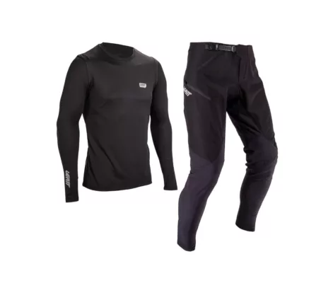 Tricou + pantaloni Leatt  Ride Kit MTB 1.0 XXL black