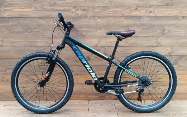 Bicicleta Capriolo Oxygen 24 V-brake black blue - imagine 2
