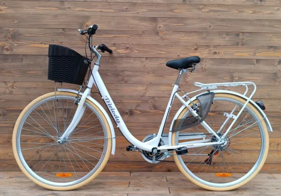 Bicicleta Capriolo Melody 28HT 7 viteze white black 19 - imagine 2