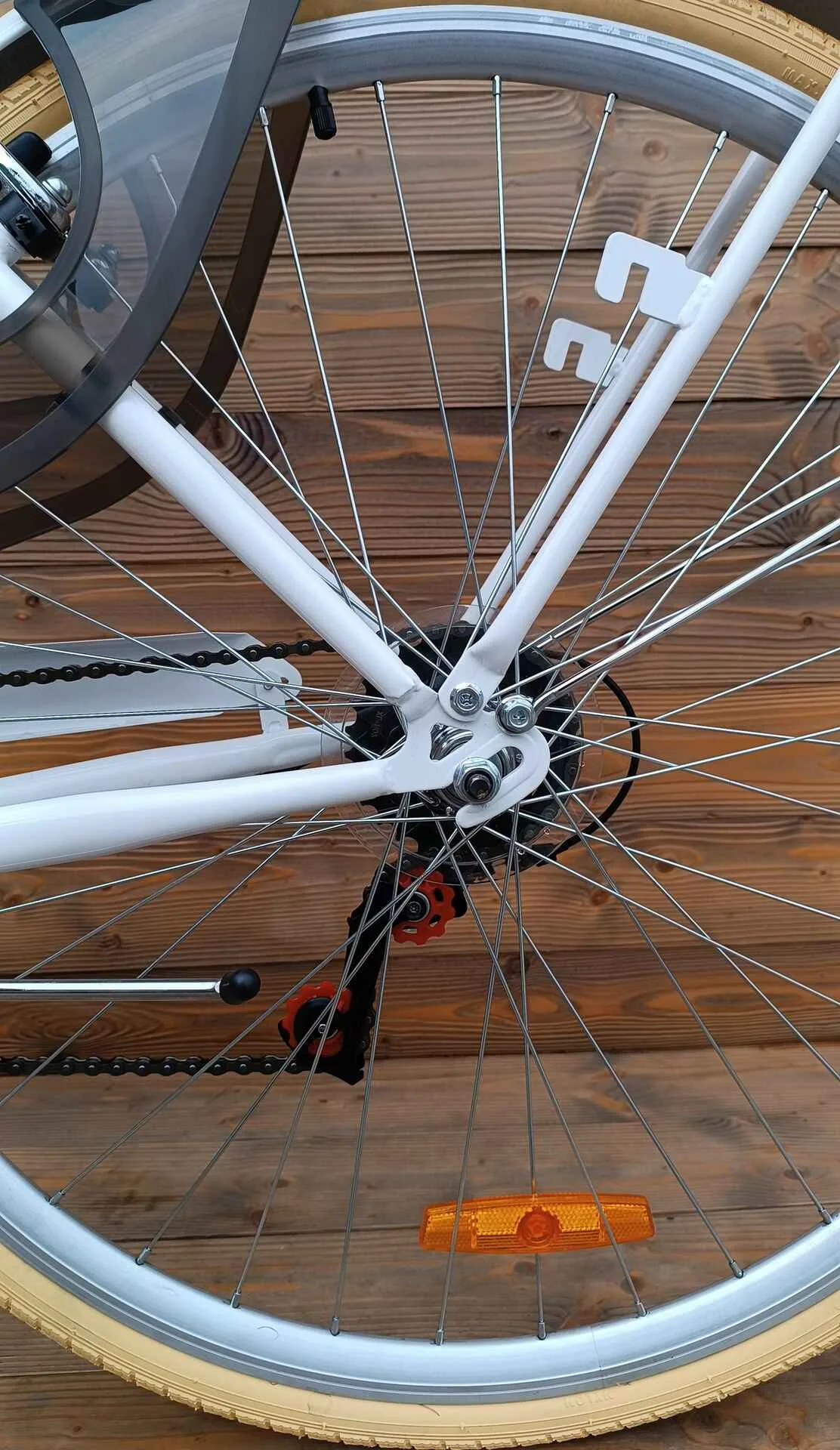 Bicicleta dama 28 Capriolo Melody oras 7 viteze alb negru 19 - imagine 8