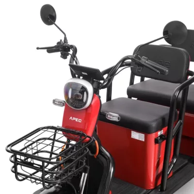 Triciclu electric model APM5 rosu 1000W - imagine 4