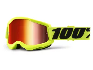 Ochelari 100Percent Strata 2 Google mirror lens fluo yellow