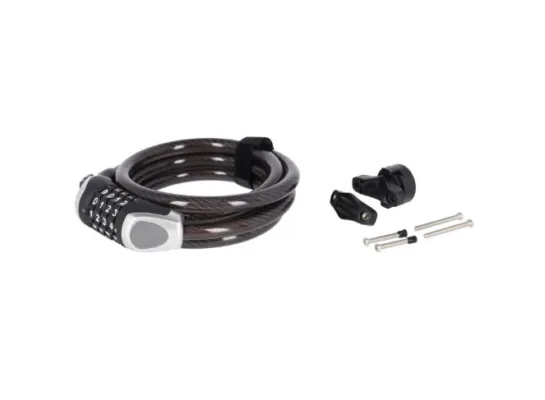 Lacat spiral cu cifru XLC Ronald Biggs 12mm/1850mm - imagine 4