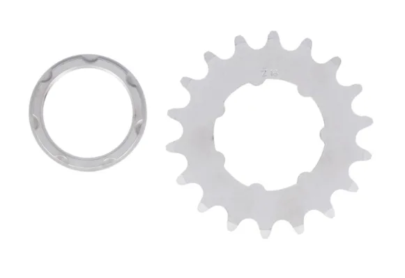 Pinion XLC Single Speed Track Cog SS-S02 1 1/8 18T matt chrome cu carcasa