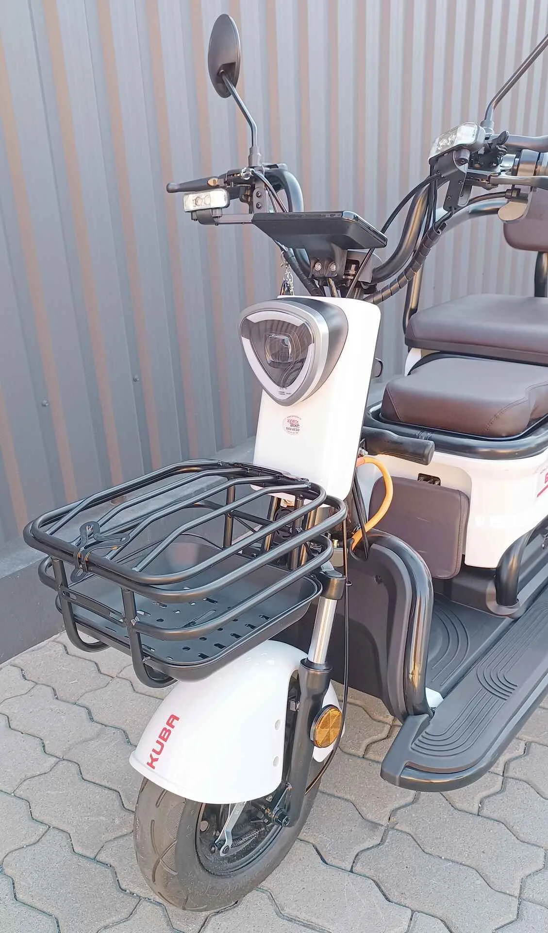 Triciclu electric Kuba Grape 15 alb putere motor 500W fara permis - imagine 11