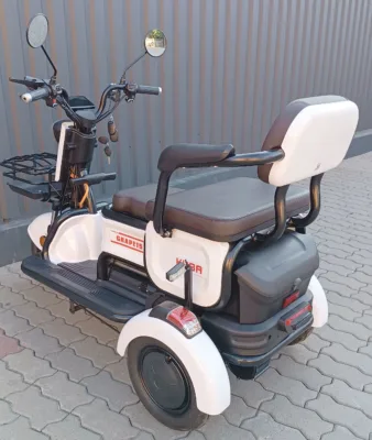 Triciclu electric Kuba Grape 15 alb putere motor 500W fara permis - imagine 6