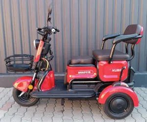Triciclu electric Kuba Grape 15 rosu putere motor 500W fara permis