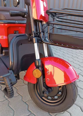 Triciclu electric Kuba Grape 15 rosu putere motor 500W fara permis - imagine 13