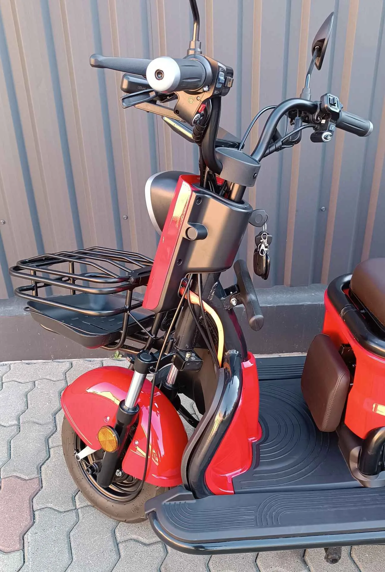 Triciclu electric Kuba Grape 15 rosu putere motor 500W fara permis - imagine 14