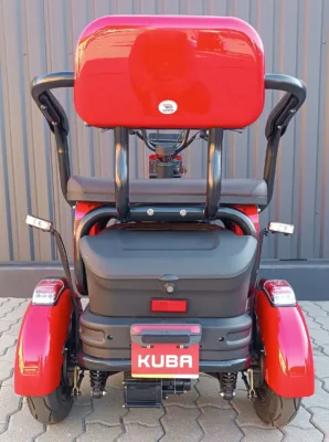 Triciclu electric Kuba Grape 15 rosu putere motor 500W fara permis - imagine 4