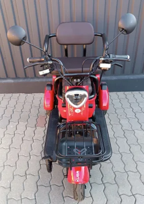 Triciclu electric Kuba Grape 15 rosu putere motor 500W fara permis - imagine 8