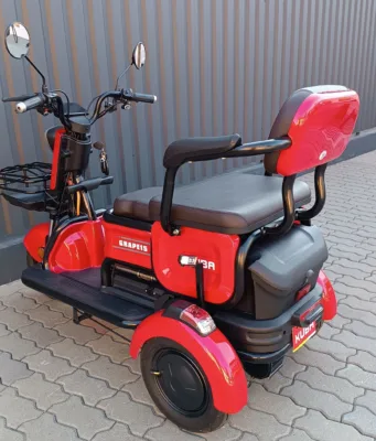Triciclu electric Kuba Grape 15 rosu putere motor 500W fara permis - imagine 10