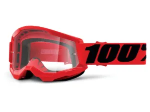 Ochelari 100Percent Strata 2 Goggle clear lens red