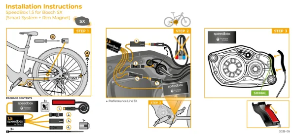 Speedbox 1.5 pentru Bosch SX Gen4. (Smart System + Rim Magnet) - imagine 6