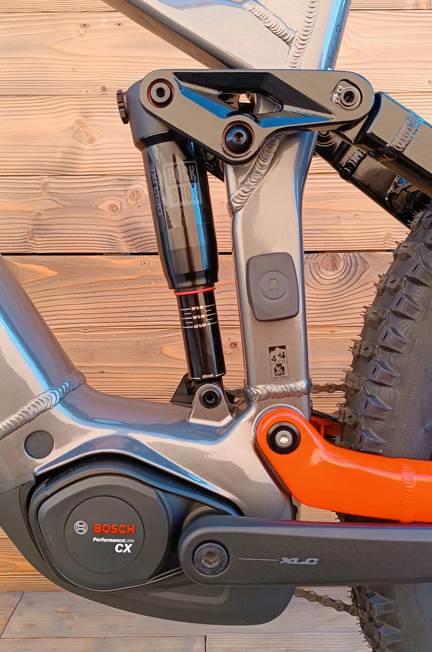 e-bike Haibike ALLMTN 4 NX Eagle 12 800Wh 2025 silver/red/black glossy L - imagine 5